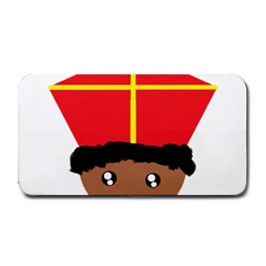 Cutieful Kids Art Funny Zwarte Piet Friend Of St  Nicholas Wearing His Miter Medium Bar Mats by yoursparklingshop