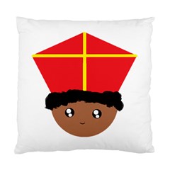 Cutieful Kids Art Funny Zwarte Piet Friend Of St  Nicholas Wearing His Miter Standard Cushion Case (two Sides) by yoursparklingshop