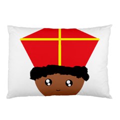 Cutieful Kids Art Funny Zwarte Piet Friend Of St  Nicholas Wearing His Miter Pillow Case by yoursparklingshop