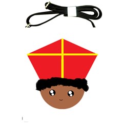 Cutieful Kids Art Funny Zwarte Piet Friend Of St  Nicholas Wearing His Miter Shoulder Sling Bags by yoursparklingshop