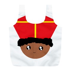 Cutieful Kids Art Funny Zwarte Piet Friend Of St  Nicholas Wearing His Miter Full Print Recycle Bags (l)  by yoursparklingshop