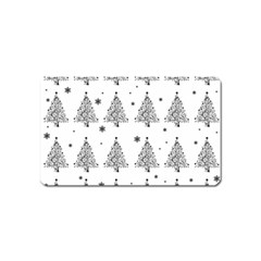 Christmas Tree - Pattern Magnet (name Card) by Valentinaart