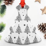 Christmas tree - pattern Christmas Tree Ornament (Two Sides) Front