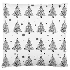 Christmas Tree - Pattern Large Flano Cushion Case (one Side) by Valentinaart