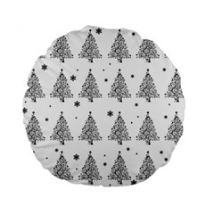 Christmas Tree - Pattern Standard 15  Premium Flano Round Cushions by Valentinaart