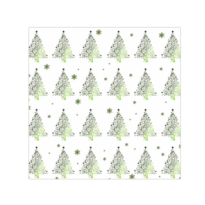 Christmas tree - pattern Small Satin Scarf (Square)