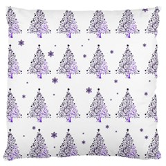 Christmas Tree - Pattern Large Cushion Case (two Sides) by Valentinaart