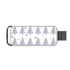 Christmas Tree - Pattern Portable Usb Flash (two Sides) by Valentinaart