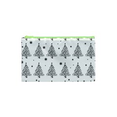 Christmas Tree - Pattern Cosmetic Bag (xs) by Valentinaart