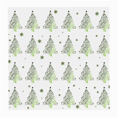 Christmas Tree - Pattern Medium Glasses Cloth by Valentinaart