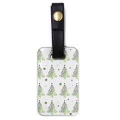 Christmas Tree - Pattern Luggage Tags (one Side)  by Valentinaart