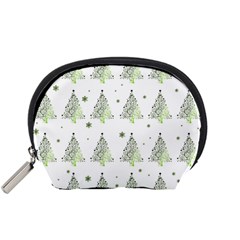 Christmas Tree - Pattern Accessory Pouches (small)  by Valentinaart