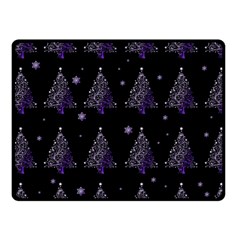 Christmas Tree - Pattern Fleece Blanket (small) by Valentinaart