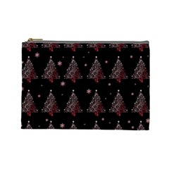 Christmas Tree - Pattern Cosmetic Bag (large)  by Valentinaart