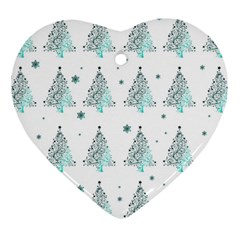 Christmas Tree - Pattern Ornament (heart) by Valentinaart