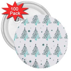 Christmas Tree - Pattern 3  Buttons (100 Pack)  by Valentinaart