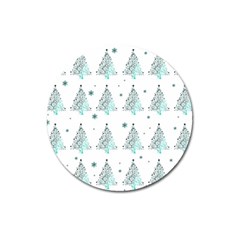 Christmas Tree - Pattern Magnet 3  (round) by Valentinaart