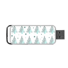 Christmas Tree - Pattern Portable Usb Flash (one Side) by Valentinaart