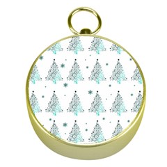 Christmas Tree - Pattern Gold Compasses by Valentinaart