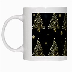 Christmas Tree - Pattern White Mugs by Valentinaart