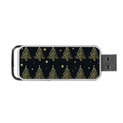 Christmas Tree - Pattern Portable Usb Flash (one Side) by Valentinaart