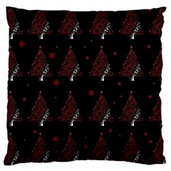 Christmas Tree - Pattern Large Cushion Case (two Sides) by Valentinaart