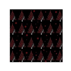 Christmas Tree - Pattern Small Satin Scarf (square) by Valentinaart