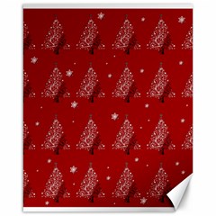 Christmas Tree - Pattern Canvas 16  X 20   by Valentinaart