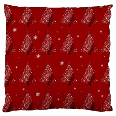 Christmas Tree - Pattern Large Cushion Case (two Sides) by Valentinaart