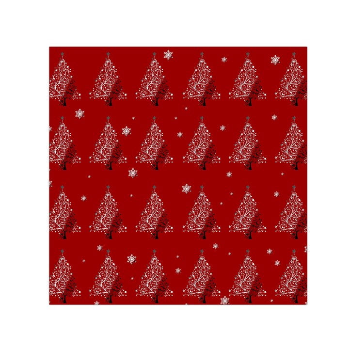 Christmas tree - pattern Small Satin Scarf (Square)