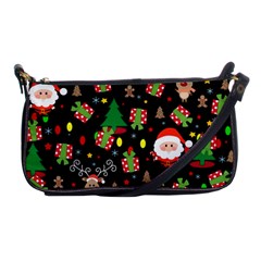 Santa And Rudolph Pattern Shoulder Clutch Bags by Valentinaart