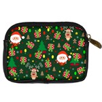 Santa and Rudolph pattern Digital Camera Cases Back