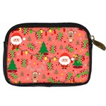 Santa and Rudolph pattern Digital Camera Cases Back