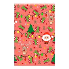 Santa And Rudolph Pattern Shower Curtain 48  X 72  (small)  by Valentinaart