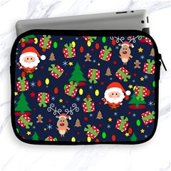 Santa And Rudolph Pattern Apple Ipad 2/3/4 Zipper Cases by Valentinaart