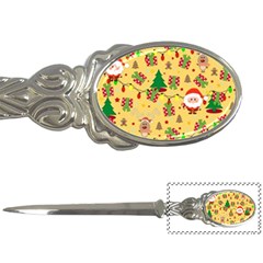 Santa And Rudolph Pattern Letter Openers by Valentinaart