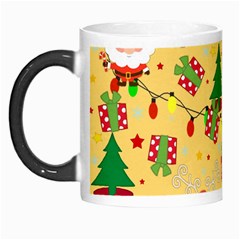 Santa And Rudolph Pattern Morph Mugs by Valentinaart