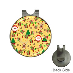 Santa And Rudolph Pattern Hat Clips With Golf Markers by Valentinaart