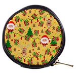 Santa and Rudolph pattern Mini Makeup Bags Front