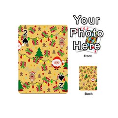 Santa And Rudolph Pattern Playing Cards 54 (mini)  by Valentinaart