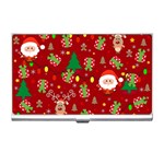 Santa and Rudolph pattern Business Card Holders Front