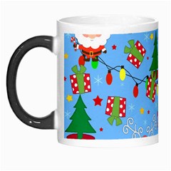 Santa And Rudolph Pattern Morph Mugs by Valentinaart