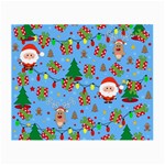 Santa and Rudolph pattern Small Glasses Cloth (2-Side) Front