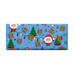 Santa And Rudolph Pattern Cosmetic Storage Cases by Valentinaart