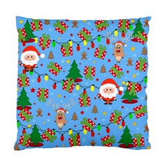 Santa And Rudolph Pattern Standard Cushion Case (two Sides) by Valentinaart