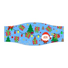 Santa And Rudolph Pattern Stretchable Headband by Valentinaart