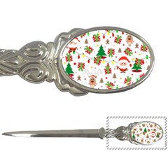 Santa And Rudolph Pattern Letter Openers by Valentinaart