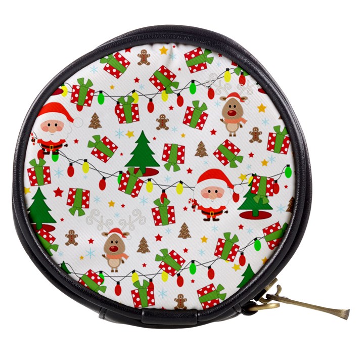 Santa and Rudolph pattern Mini Makeup Bags