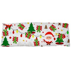 Santa And Rudolph Pattern Body Pillow Case Dakimakura (two Sides) by Valentinaart