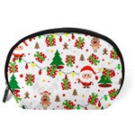 Santa and Rudolph pattern Accessory Pouches (Large)  Back